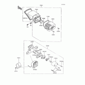 Схема вузла: Taillight(s) для Kawasaki VN750 Vulcan 750
