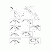 Схема узла: Крыло для Kawasaki VN1500 Vulcan 1500 Classic