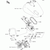 Схема вузла: Fuel pump для Kawasaki VN1500 VN1500 Classic Tourer Fi