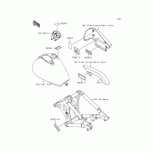 Схема вузла: Інформаційні наклейки для Kawasaki VN800 Vulcan 800