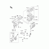Схема вузла: Вимірювальний прилад Kawasaki KL250 KL250 Super Sherpa