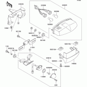 Схема вузла: Taillight(s) для Kawasaki EX500 EX500