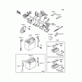 Схема вузла: Електроустаткування для Kawasaki ZR400 Zephyr