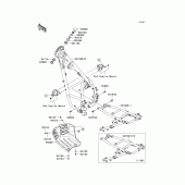 Схема вузла: Рама для Kawasaki KL650 KLR650