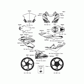 Схема вузла: Decals(Green) для Kawasaki BX250 NINJA 250SL
