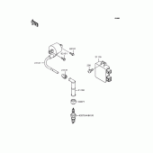 Схема узла: Катушка зажигания для Kawasaki KLX250 KLX250