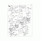 Схема вузла: Carburetor(1/2) для Kawasaki ZG1000 Concours