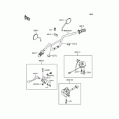 Схема вузла: Кермо для Kawasaki KMX80 KSR-II