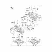 Схема вузла: Картер двигуна для Kawasaki KMX125