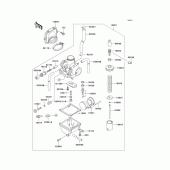 Схема вузла: Карбюратор(1/2) для Kawasaki KMX125