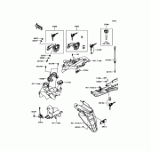 Схема вузла: Замок запалювання для Kawasaki ZR800 Z800 ABS