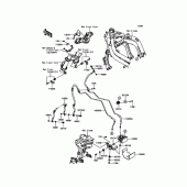 Схема вузла: Шланги гальмівні для Kawasaki EX400 Ninja 400R ABS