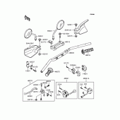 Схема узла: Руль (KLX250-H6) для Kawasaki KLX250 KLX250