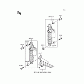 Схема вузла: Підвіска/амортизатор для Kawasaki ZR1200 ZRX1200R
