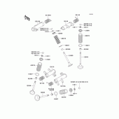 Схема вузла: Клапан(и)(1/2) для Kawasaki VN800 Vulcan 800