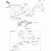 Схема вузла: Сидіння для Kawasaki ZR1000 Z1000