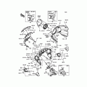 Схема вузла: Облицювальні елементи для Kawasaki VN1700 Vulcan 1700 Voyager ABS