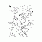 Схема вузла: Батарейний відсік для Kawasaki EN500 Vulcan 500 LTD