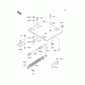 Схема вузла: Багажник для Kawasaki KZ1000 Police
