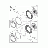 Схема узла: Шины для Kawasaki KLX250 KLX250