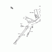 Схема узла: Подставка для Kawasaki ZR1200 ZRX1200 DAEG