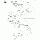 Схема узла: Taillight(s) для Kawasaki ZX750 Ninja ZX-7R