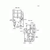 Схема вузла: Болти картера двигуна для Kawasaki EX250 ZZR250
