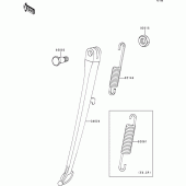Схема вузла: Stand(s) для Kawasaki ZR550 Zephyr