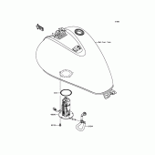 Схема вузла: Паливний насос Kawasaki VN900 Vulcan 900 Classic LT