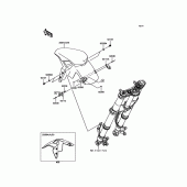 Схема узла: Переднее крыло для Kawasaki ZR900 Z900 ABS