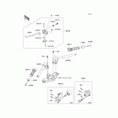 Схема узла: Руль для Kawasaki EX250 Ninja 250R