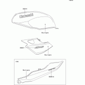 Схема вузла: Decals(boulogne)(er500-a3) для Kawasaki ER500 ER-5