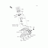 Схема вузла: Crankshaft/piston(s) для Kawasaki ZX1400 Ninja ZX-14