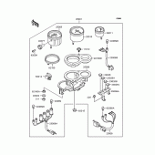Схема вузла: Приладова панель Kawasaki ZX400 ZXR400R