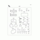 Схема вузла: Gasket kit для Kawasaki ZX1100 GPZ1100