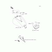Схема вузла: Інформаційні наклейки (faf-fcf) для Kawasaki VN1700 VN1700 Classic ABS