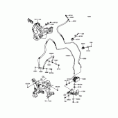 Схема вузла: Brake Piping для Kawasaki KLE650 Versys 650 ABS