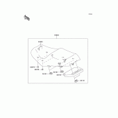 Схема вузла: Сидіння для Kawasaki ZG1400 Concours 14