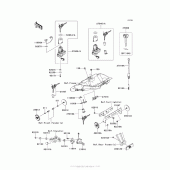 Схема вузла: Ignition Switch/locks/reflectors для Kawasaki ZX1000 Ninja 1000 ABS