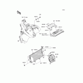 Схема вузла: Радіатор для Kawasaki ER650 ER-6N ABS