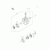 Схема вузла: Колінвал для Kawasaki KLX125 D-Tracker