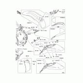 Схема узла: Крыло для Kawasaki KLX140 KLX140L