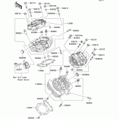 Схема узла: Головка цилиндра для Kawasaki VN1500 VN1500 Drifter