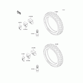 Схема вузла: Шини для Kawasaki EX500 GPZ500S