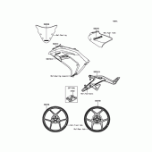 Схема вузла: Decals(Red) для Kawasaki EX650 ER-6F