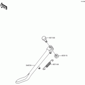 Схема вузла: Stand(s) для Kawasaki VN1500 VN1500 Classic Tourer