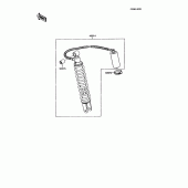 Схема вузла: Амортизатор для Kawasaki KMX125