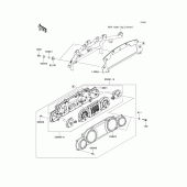 Схема узла: Meter(s) для Kawasaki VN1700 Vulcan 1700 Voyager Custom ABS