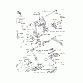 Схема узла: Крепление двигателя для Kawasaki ZX1000 Ninja ZX-10R