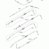 Схема вузла: Троси для Kawasaki ZR1000 Z1000
